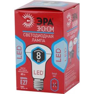 Лампа светодиодная LED smd R63-8w-840-E27_eco (10/100/1500) ЭРА Б0020636