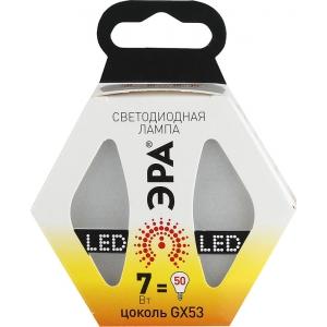 Лампа светодиодная СТАНДАРТ LED smd GX-7w-827-GX53 (10/100/3300) ЭРА Б0003292
