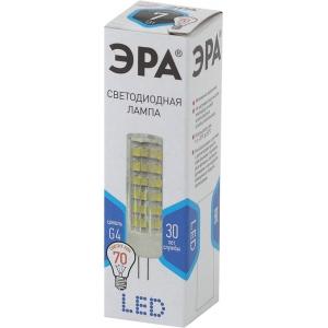 Лампа светодиодная СТАНДАРТ LED smd JC-7w-220V-corn, ceramics-840-G4 (100/500/21000) ЭРА Б0027860