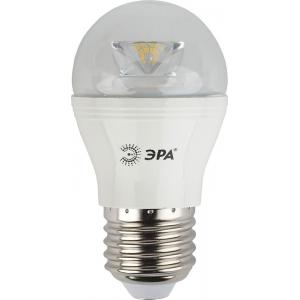 Лампа светодиодная СТАНДАРТ LED smd P45-7w-827-E27-Clear (6/60/2400) ЭРА Б0017243