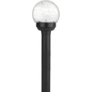Садовый светильник на солнечной батарее пластик стекло черный 33 см (12/672) ЭРА Б0018818
