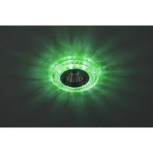 Светильник декор DK LD3 SL/WH+GR cо светодиодной подсветкой( белый+зеленый) прозрачный ЭРА Б0019204
