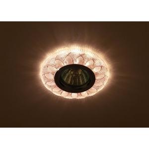 Светильник декор DK LD5 PK/WH cо светодиодной подсветкой MR16 розовый (50/1400) ЭРА Б0028089