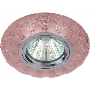 Светильник декор DK LD5 PK/WH cо светодиодной подсветкой MR16 розовый (50/1400) ЭРА Б0028089