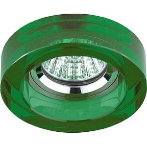 Светильник декор DK38 CH/GR MR16 12V/220 В 50W хром/зелёный (3/30/960) ЭРА Б0003843