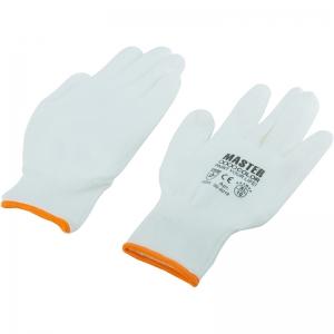 Перчатки белые, полиэстер с обливкой из полиуретана ( водоотталкивающие), р-р XL/10 MASTER COLOR 30-4019