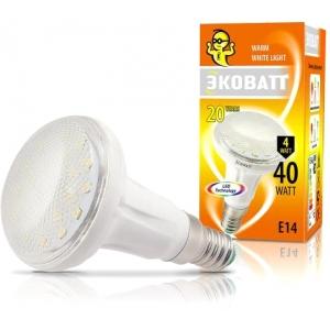 Лампа светодиодная R50 230 В 4 (40) Вт 2700K E14 теплый белый свет рефлекторная ECOWATT 4606400613725