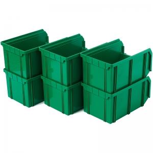 Пластиковый ящик СТЕЛЛА-ТЕХНИК V-2-К6-зеленый