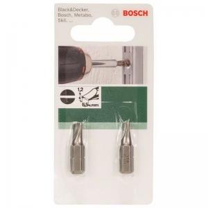 2 БИТЫ 25мм ПРЯМОЙ ШЛИЦ 1,2Х6,5 XH DIY BOSCH 2609255911