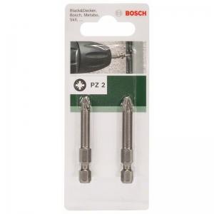 2 БИТЫ 49мм POZIDRIV 2 XH DIY BOSCH 2609255929