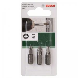 3 БИТЫ PZ1/2/3 25 XH SET DIY BOSCH 2609255967