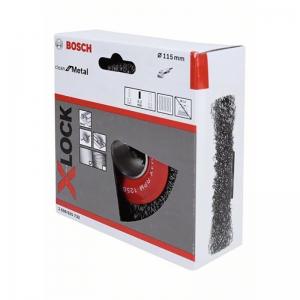 X-LOCK ЩЕТКА ДИСК ВИТАЯ 115мм СТАЛЬ 0.3 BOSCH 2608620732