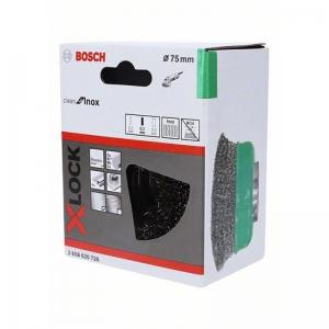 X-LOCK ЩЕТКА ЧАШ ВИТАЯ 75мм INOX 0.3мм BOSCH 2608620728