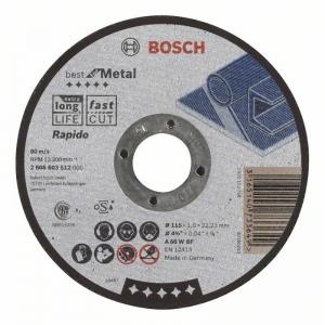 Отрез круг Best по метл 115x1,0, прям BOSCH 2608603512