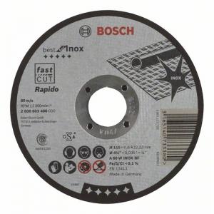 Отрез круг Best по нерж 115x0,8, прямой BOSCH 2608603486