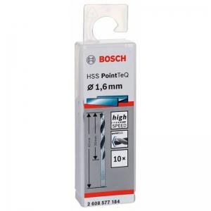 СПИРАЛЬНОЕ СВЕРЛО PointTeQ 1.6мм 10 шт BOSCH 2608577184