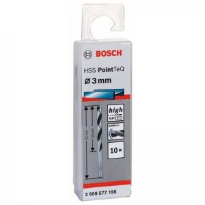 СПИРАЛЬНОЕ СВЕРЛО PointTeQ 3.0мм 10шт BOSCH 2608577198