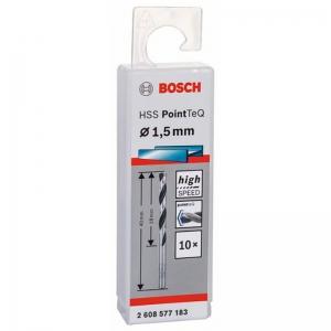 СПИРАЛЬНОЕ СВЕРЛОPointTeQ 1.5мм 10шт BOSCH 2608577183