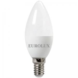 Лампа светодиодная LL-E-C37-6W-230-4K-E14 EUROLUX 76/2/4