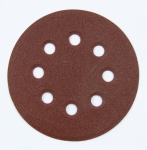 Шлифовальная бумага круглая (125 мм; 8 отверстий; Р 40; 5 шт.) для шлифмашин, STURM, 9010-H125-040