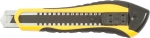 Нож технический 18 мм усиленный, черненое лезвие, FIT, 10272