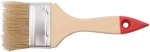 Кисть флейцевая "Оптима", натуральная щетина, деревянная ручка, 3/4", FIT, 00812
