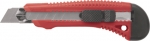 Нож технический, серия "Оптима", пластиковый корпус, усиленный металлической направляющей, 18 мм, FIT, 10168