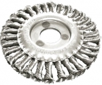 Корщетка-колесо, 115 мм, витая, FIT, 39102