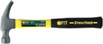 Молоток - гвоздодер фиброгл.антивибрационная прорезиненная ручка, Профи, 27 мм, FIT, 44783