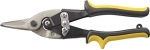 Ножницы по жести "Оптима", усиленные, прорезиненные ручки, левые, FIT, 41457