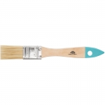 Кисть флейцевая, натуральная cветлая щетина, деревянная ручка 1" FIT 00703М