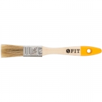 Кисть флейцевая "Стандарт-Плюс", натуральнаясветлая щетина, деревянная ручка 3/4" FIT 1042