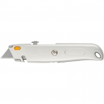 Нож для напольных покрытий серый, металлический корпус, кассета 4 лезвия FIT 10342