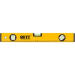 Уровень "Старт", 3 глазка, желтый корпус, фрезер. рабочая грань, магниты, шкала 400 мм FIT 18131