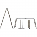 Лестница-трансформер алюминиевая, 4 секции х 5 ступеней, вес 14,4 кг FIT 65451