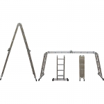 Лестница-трансформер алюминиевая, 4 секции х 4 ступени, вес 11,7 кг FIT 65454
