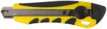 Нож технический 18 мм усиленный вращающимся прижимом, FIT, 10253