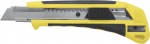 Нож технический 18 мм усиленный кассета 3 лезвия автозамена лезвия, FIT, 10260
