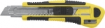 Нож технический 18 мм усиленный кассета 3 лезвия автозамена лезвия, FIT, 10265