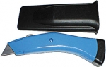 Нож для линолеума усиленный серый в чехле Дельфин Профи, FIT, 10360