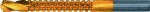 Сверло-фреза универсальное, титановое покрытие, набор 4 шт., FIT, 36414