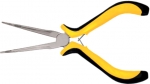 Тонконосы удлиненные (150 мм), черно-желтая мягкая ручка, никел.антикор.покрытие, FIT, 51636
