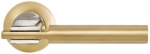 Ручка дверная модель "Рио", никель/хром (РОС), FIT, 66420