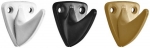 Крючок-вешалка 1-рожковый пластиковый черный, FIT, 66841