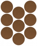 Подкладки для мебели самоклеющиеся круглые 25 мм, 9 шт, вспененный ПВХ, FIT, 67518