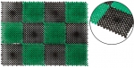Коврик "Травка", 410х550мм, черно-зеленый, ворс 4-10мм, FIT, 67931