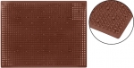 Коврик "Лужок", 400 х 550 мм, коричневый, ворс 6 мм, FIT, 67933