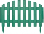 Забор декоративный , зеленый, длина 3 м. ( комплект - 7 шт.), FIT, 77480