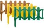 Забор декоративный пластиковый, 6шт, 320х150мм, желтый, FIT, 77484