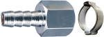Переходник 1/4"F на елочку 6 мм с обжимным кольцом, 6 х 11 мм, блистер, FUBAG, 180250 B